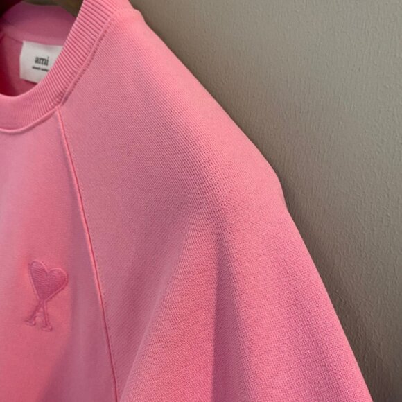 Ami Crew Neck Long Sleeve Sweatshirt - Picture 7 of 8